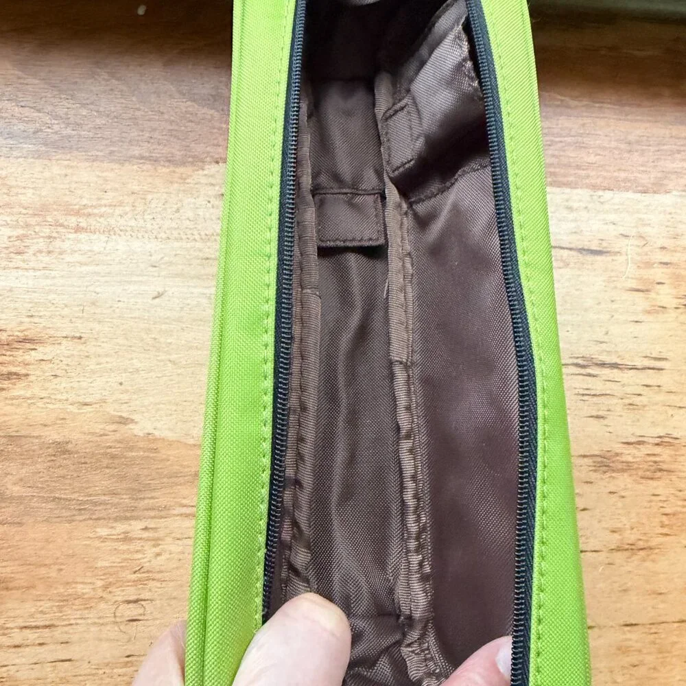 Lihit Lab A-7552 Designed for Arrangement Zipper Pencil Case 2-Way Yellow Green
